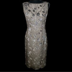 Dema - Gray Sheath Burnout Dress - Size S